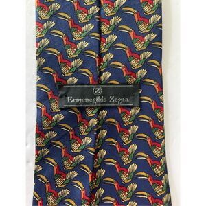 Ermenegildo Zenga parrot graphic tie